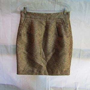 H&M Gold Mini Skirt